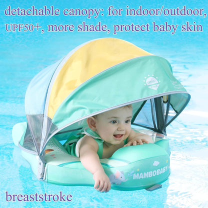 Mambobaby Animal Series Baby Float — Non-Inflatable Chest Float, Luxe Edition, 3–24 Months
