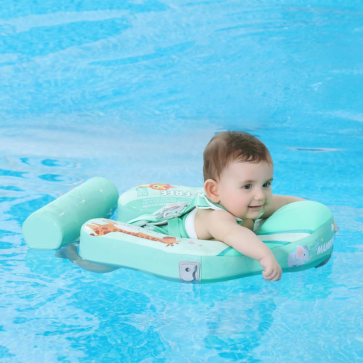 Mambobaby Animal Series Baby Float — Non-Inflatable Chest Float, Luxe Edition, 3–24 Months