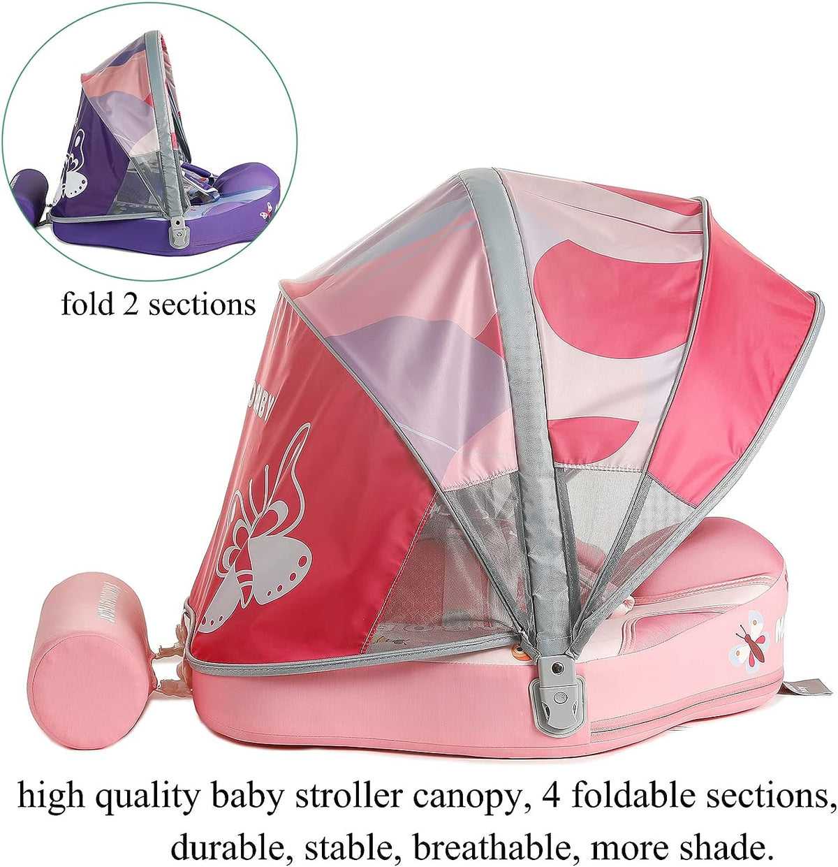 Mambobaby Animal Series Baby Float — Non-Inflatable Chest Float, Luxe Edition, 3–24 Months