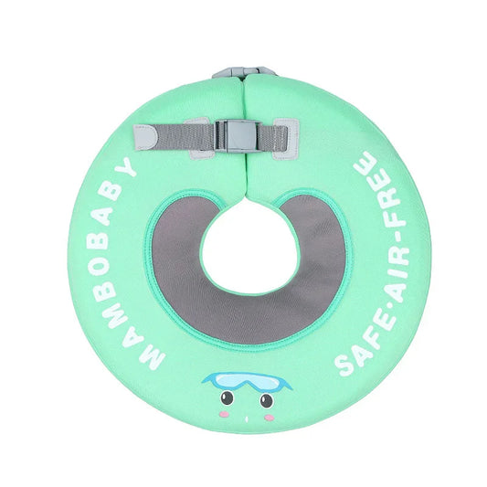 Mambobaby Floral Baby Neck Float — Non-Inflatable Neck Ring for Bath & Pool, 0–12 Months
