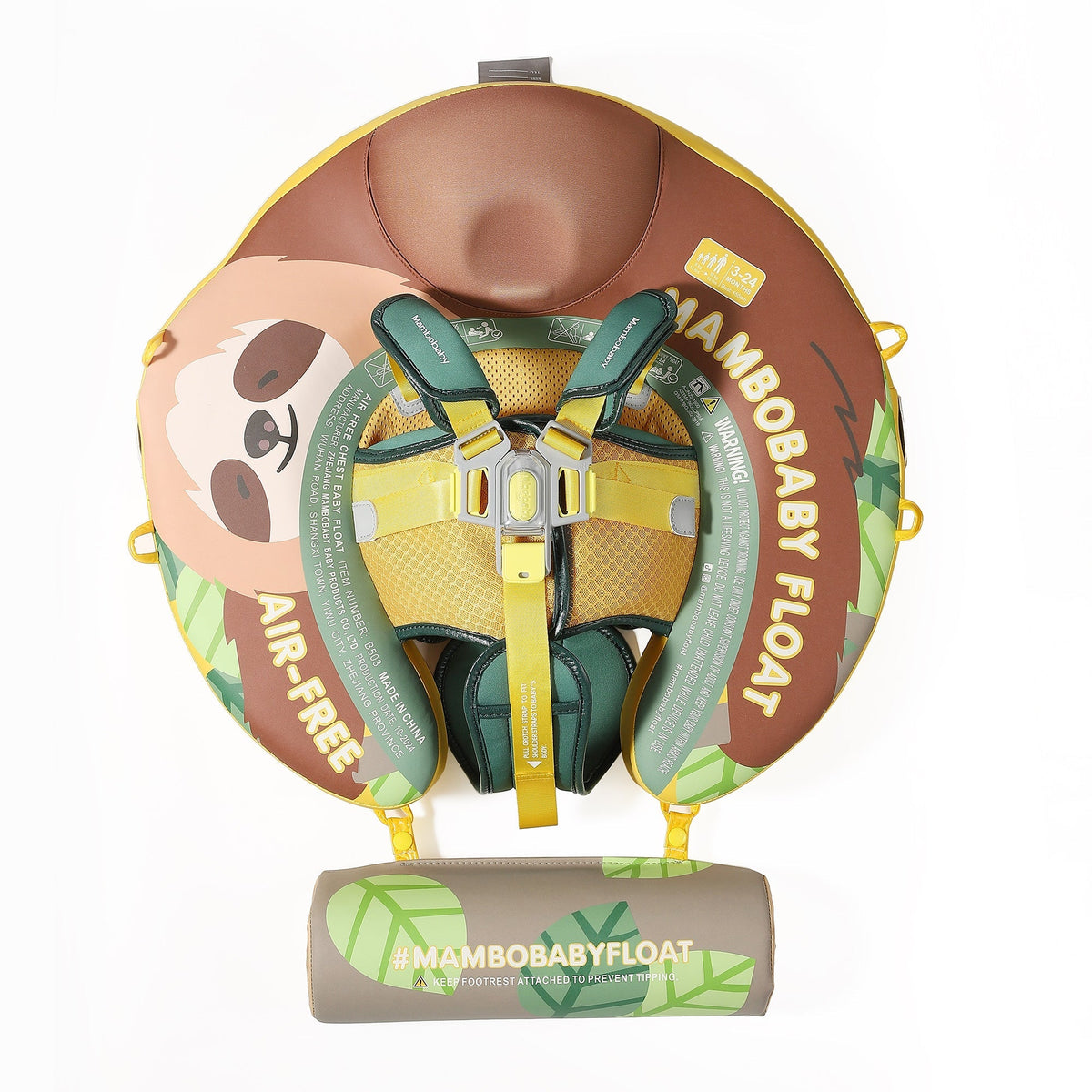 Mambobaby Sloth — air-free baby float with no pump and no valve — view 16.