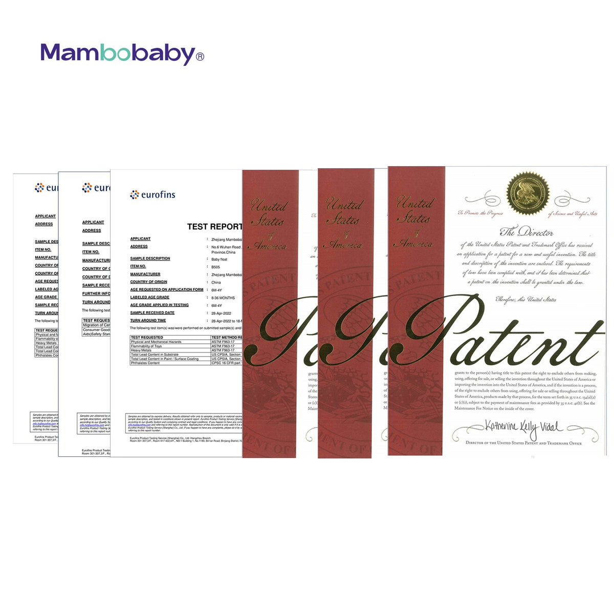 Detail of the air-free foam core construction of the Mambobaby Kids Back.