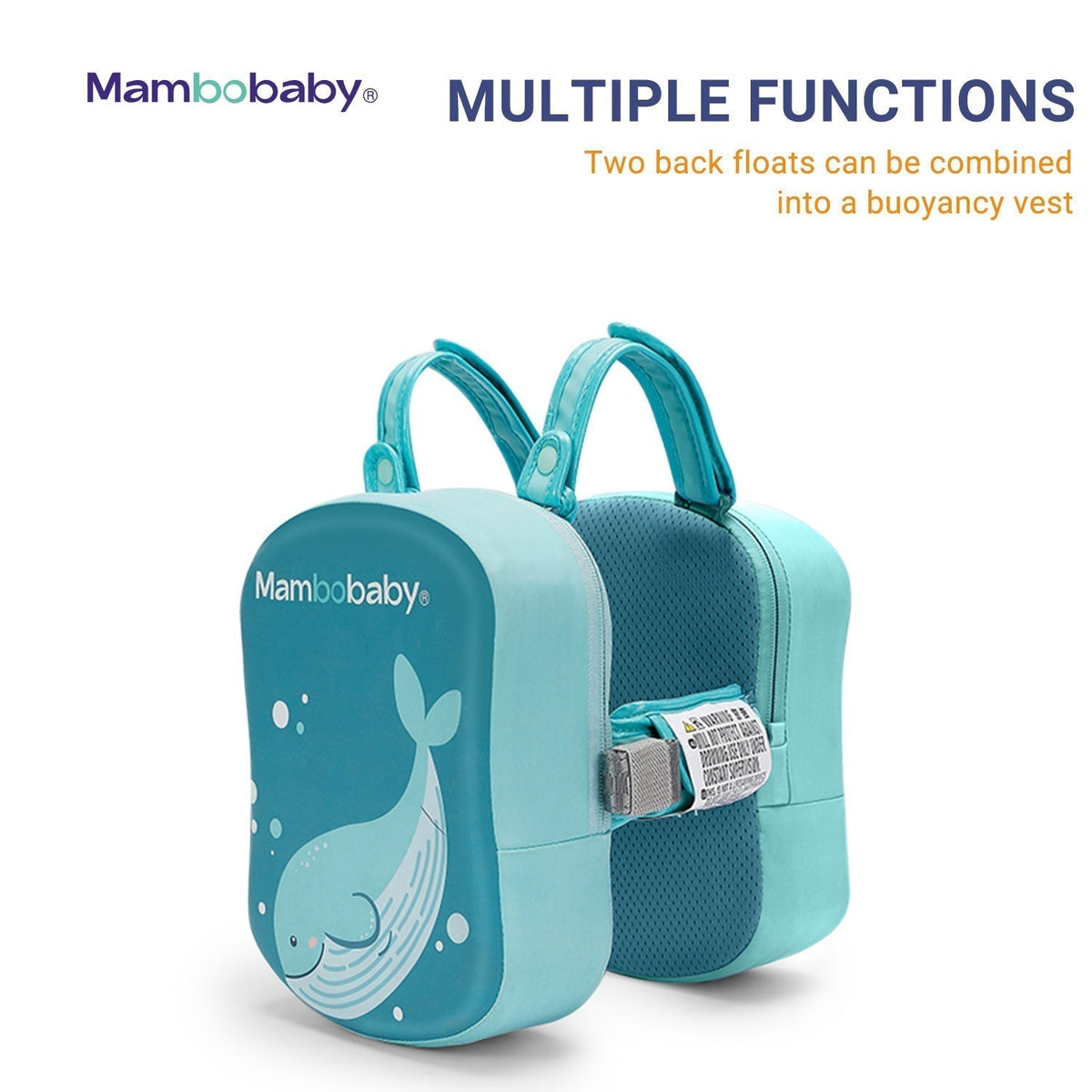 Mambobaby Kids Back — air-free baby float with no pump and no valve — view 3.