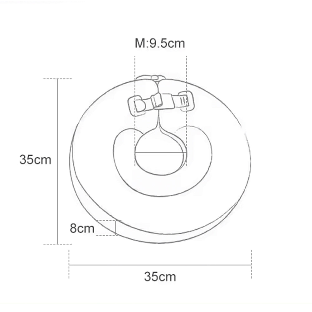 Size and weight guide for the Mambobaby Spa air-free baby float.
