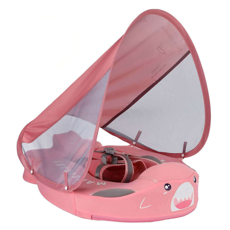 Mambobaby Flamingo Edition in pink — air-free baby float with no pump and no valve — view 2.
