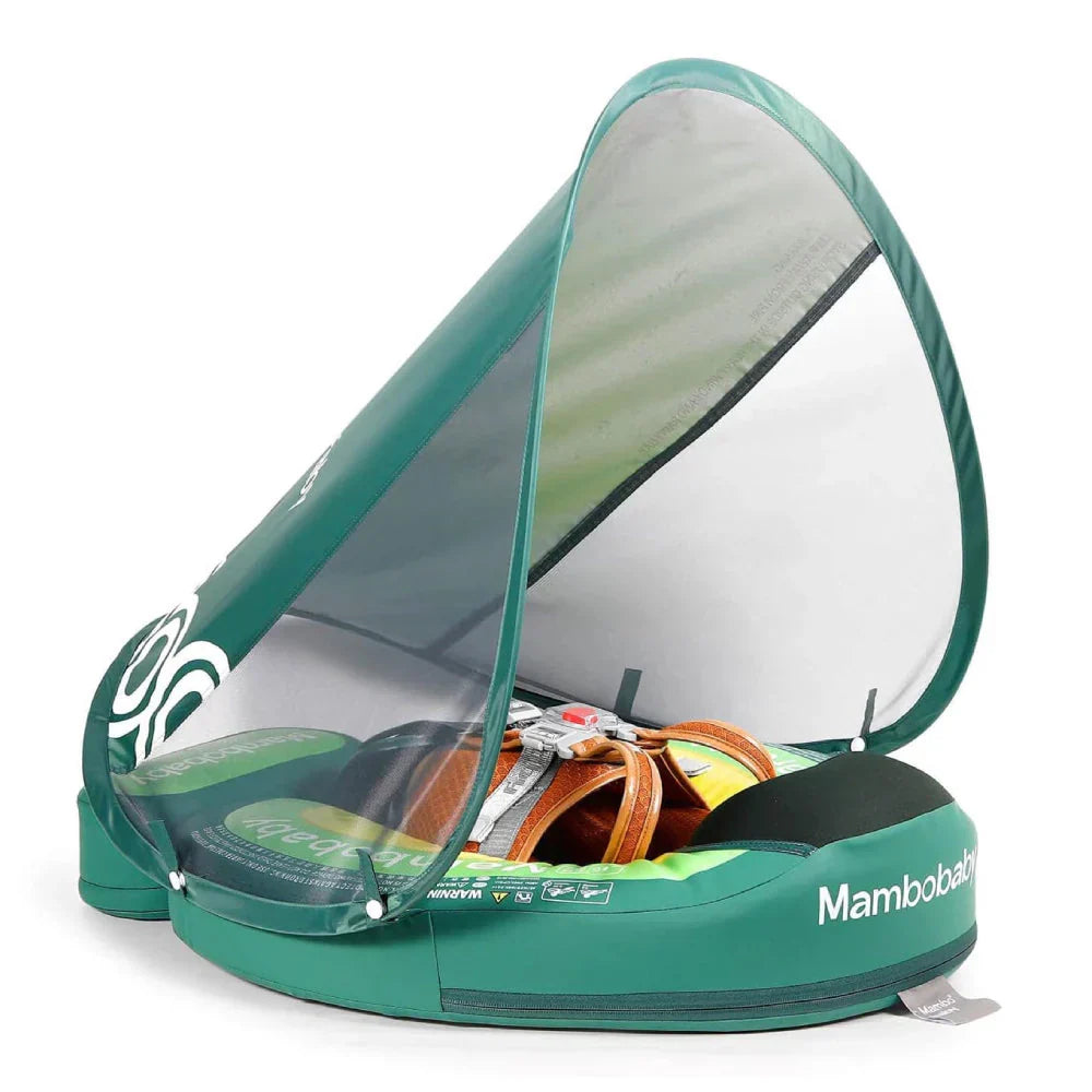 Mambobaby Flamingo Edition — air-free baby float with no pump and no valve — view 3.