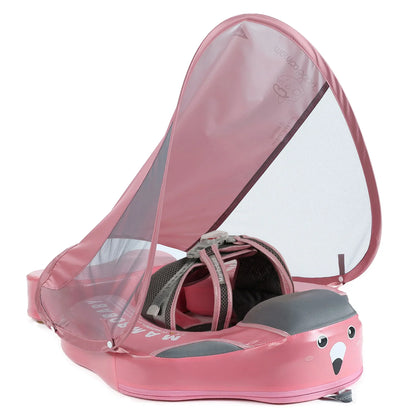 Mambobaby Flamingo Edition in pink — air-free baby float with no pump and no valve.