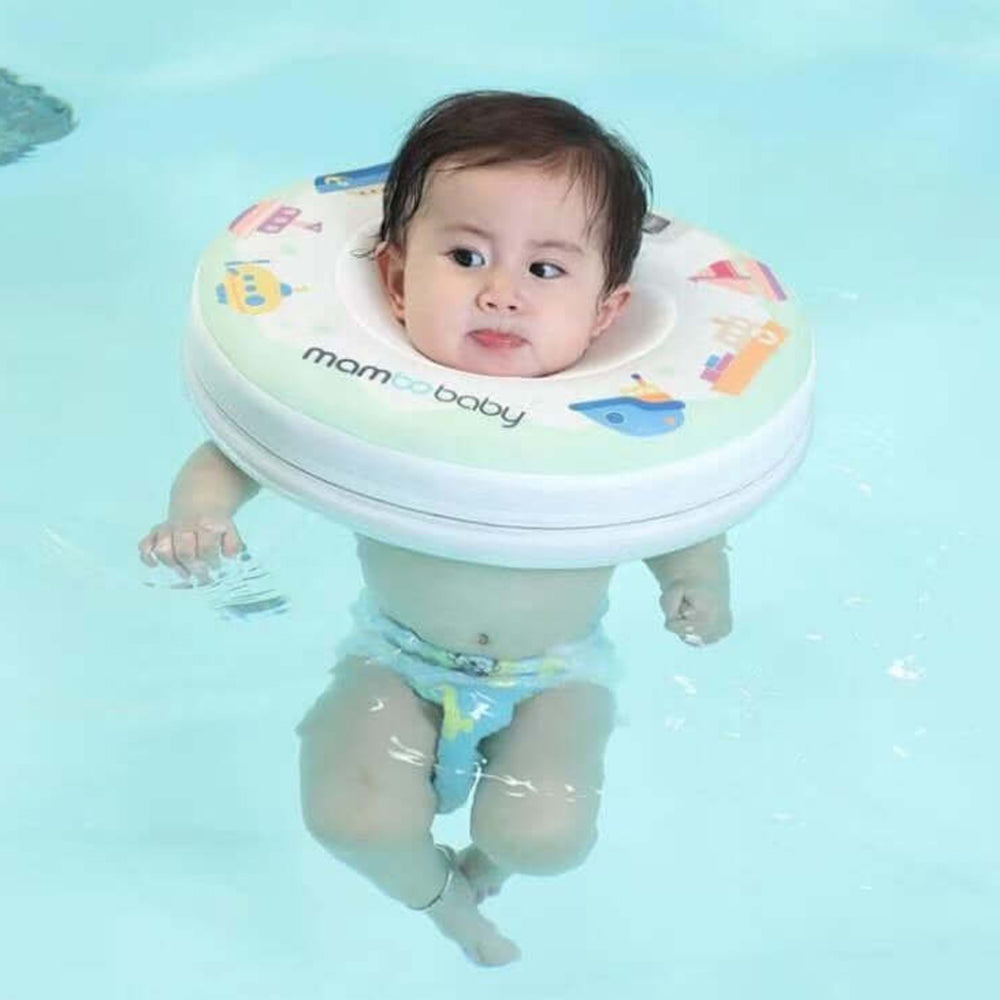 Mambobaby™ Floral and Boat Neck Float - Air-free baby spa float for infants 0-12 months.