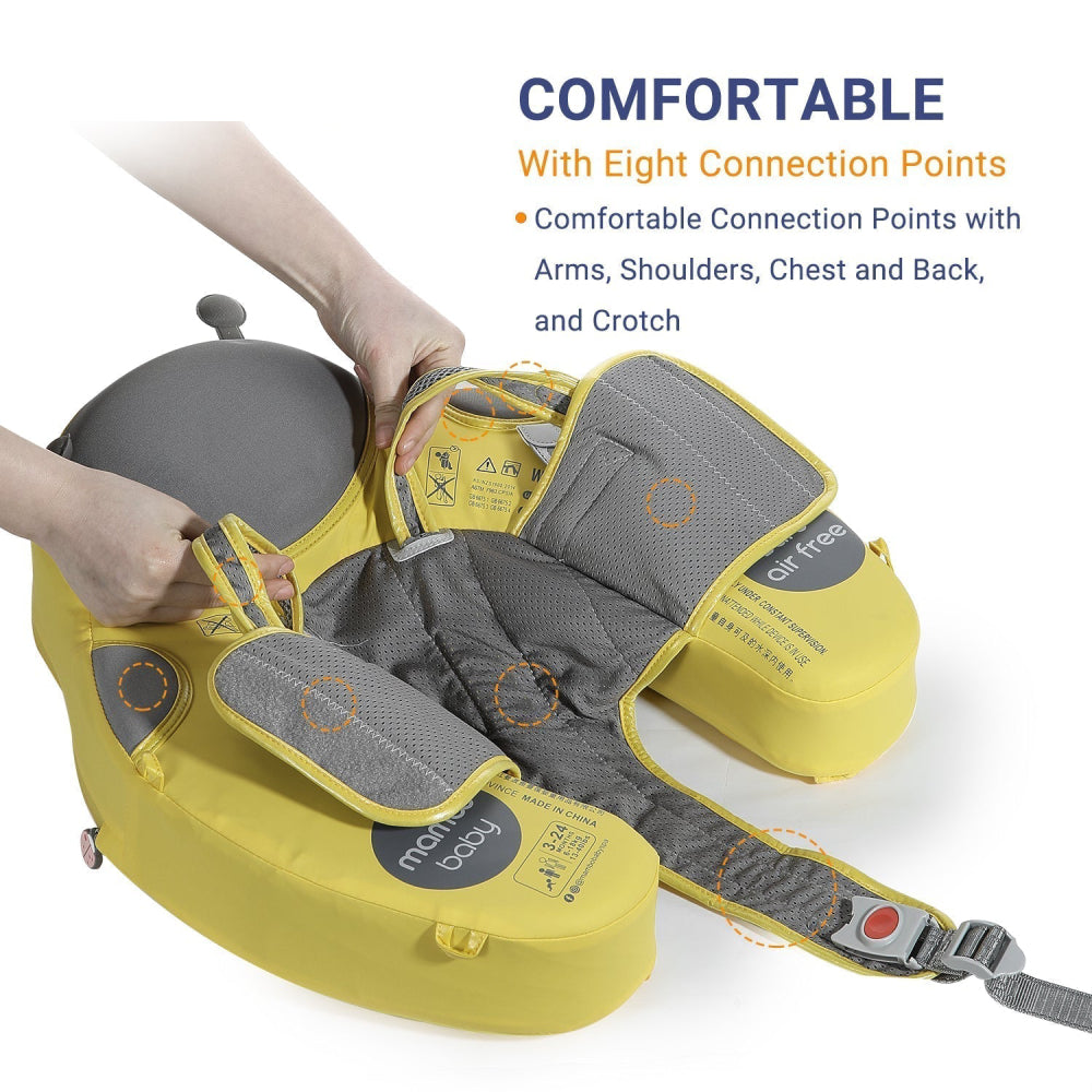 Detail of the Mambobaby™ Ladybug Float showing its 8 connection points for stability.