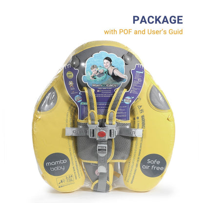 Everything included in the Mambobaby™ Ladybug box: float, sun canopy and stability tail.