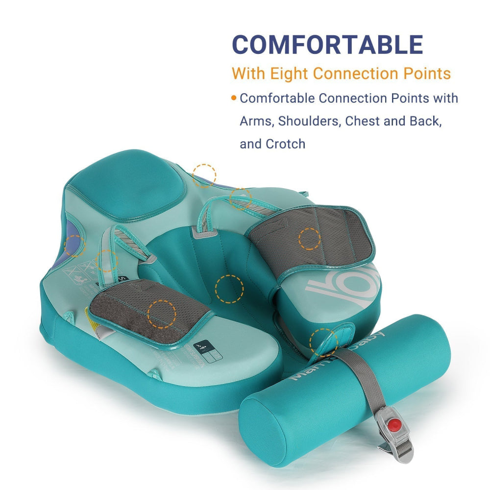Detail of the Mambobaby™ Modern Geometric Float showing its 8 connection points for stability.