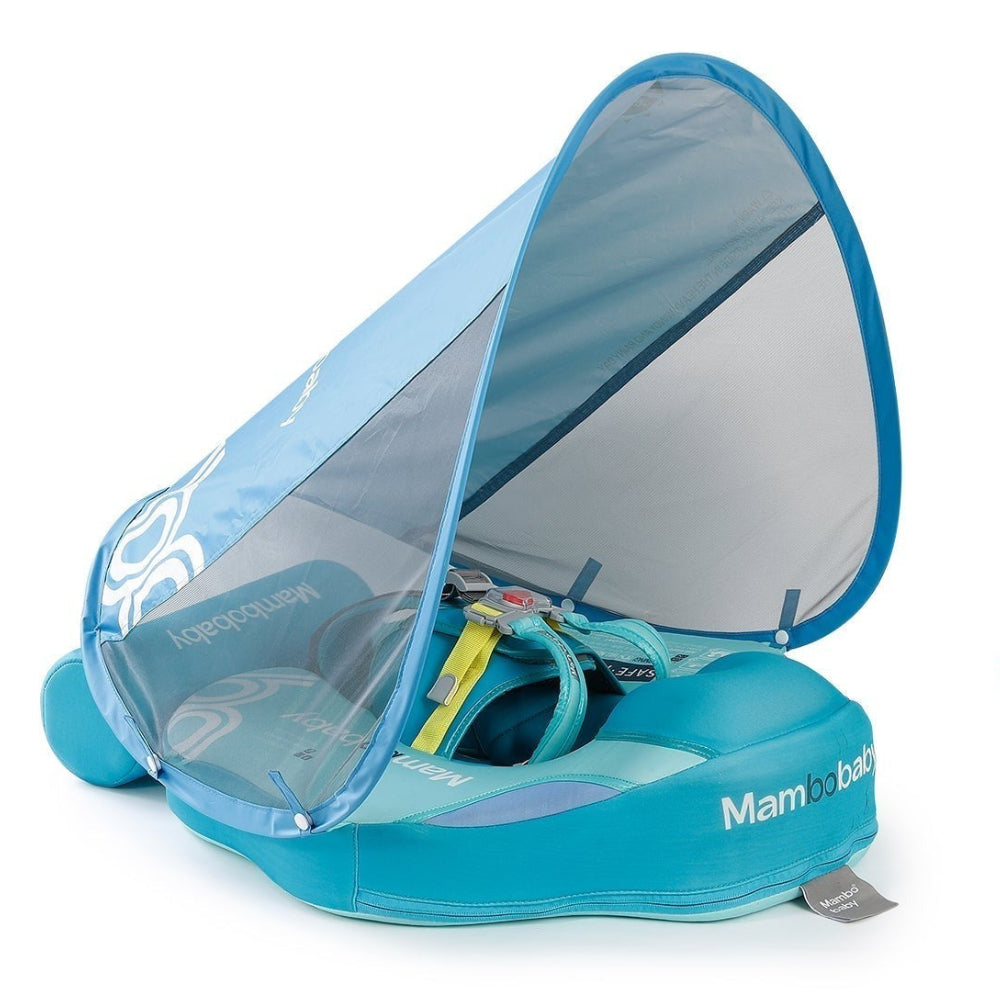 Mambobaby Modern Geometric — air-free baby float with no pump and no valve.