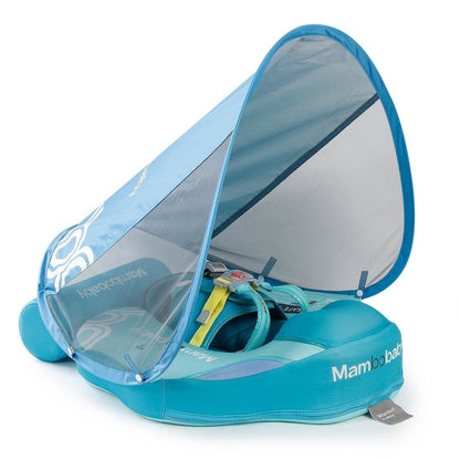 Mambobaby Modern Geometric — air-free baby float with no pump and no valve.