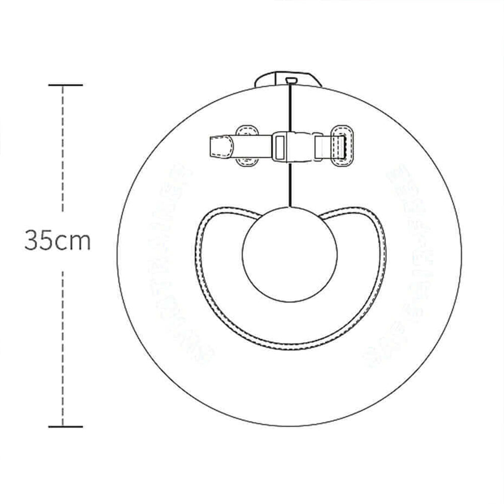 Size and weight guide for the Mambobaby Floral air-free baby float.
