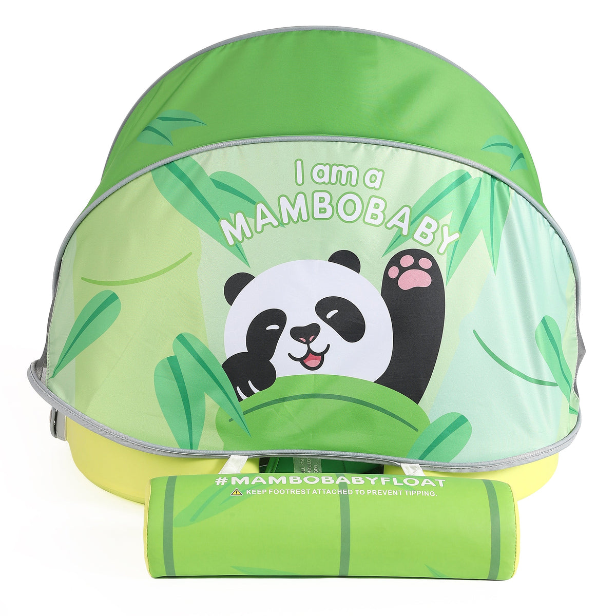The Mambobaby™ Panda Float with a UPF 50+ sun canopy.