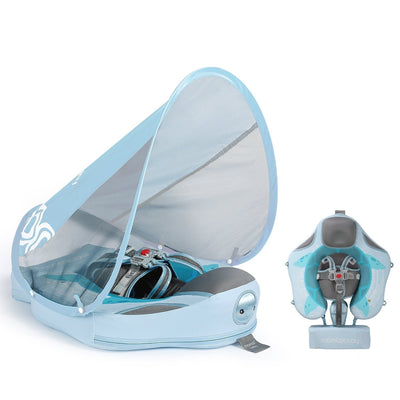 Mambobaby™ Turtle Float in vibrant green, featuring a non-inflatable air-free design for babies 3-24 months.